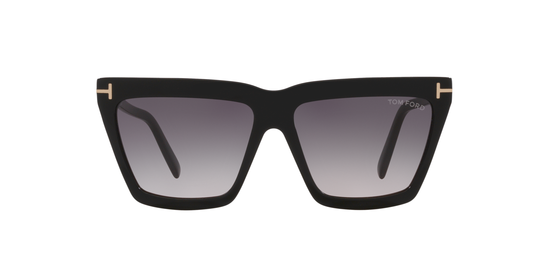 Glänzendes Schwarz FT1110 -  Acetate Sonnenbrillen