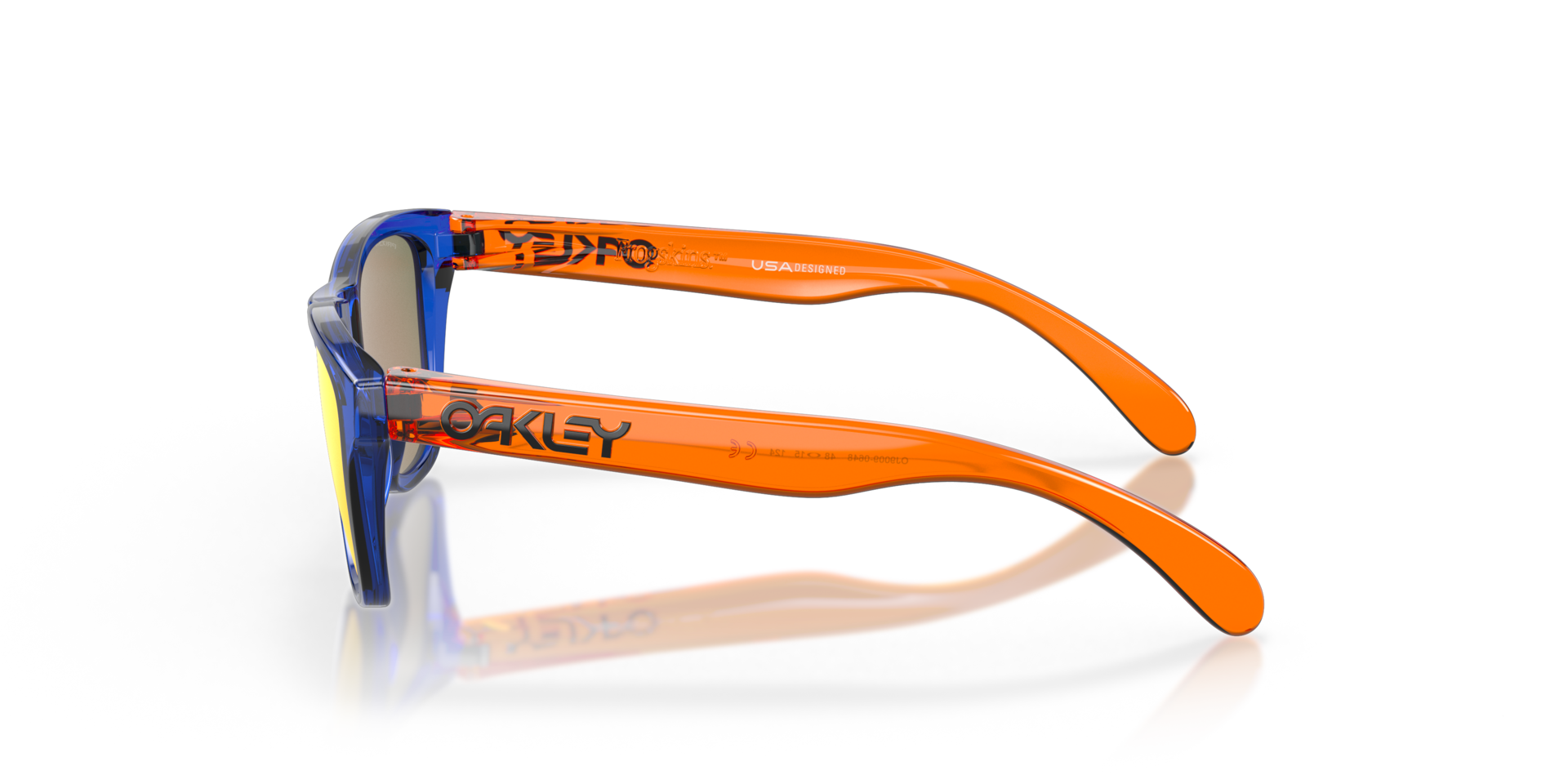 Frogskins™ XXS (Youth Fit) Kristallblau KunststoffSunglass Frames von B24, Seitenansicht