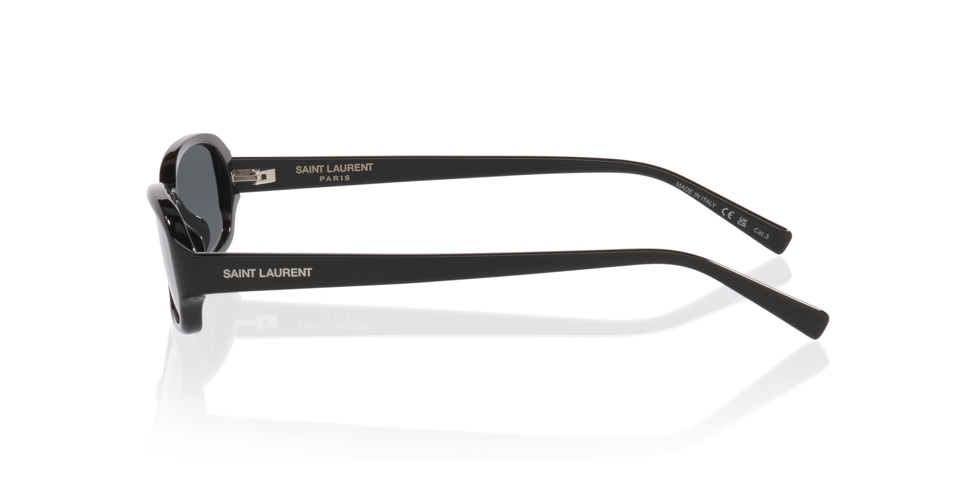 Sl 872 Erin Zwart AcetaatSunglass Frames van B24, Zijaanzicht
