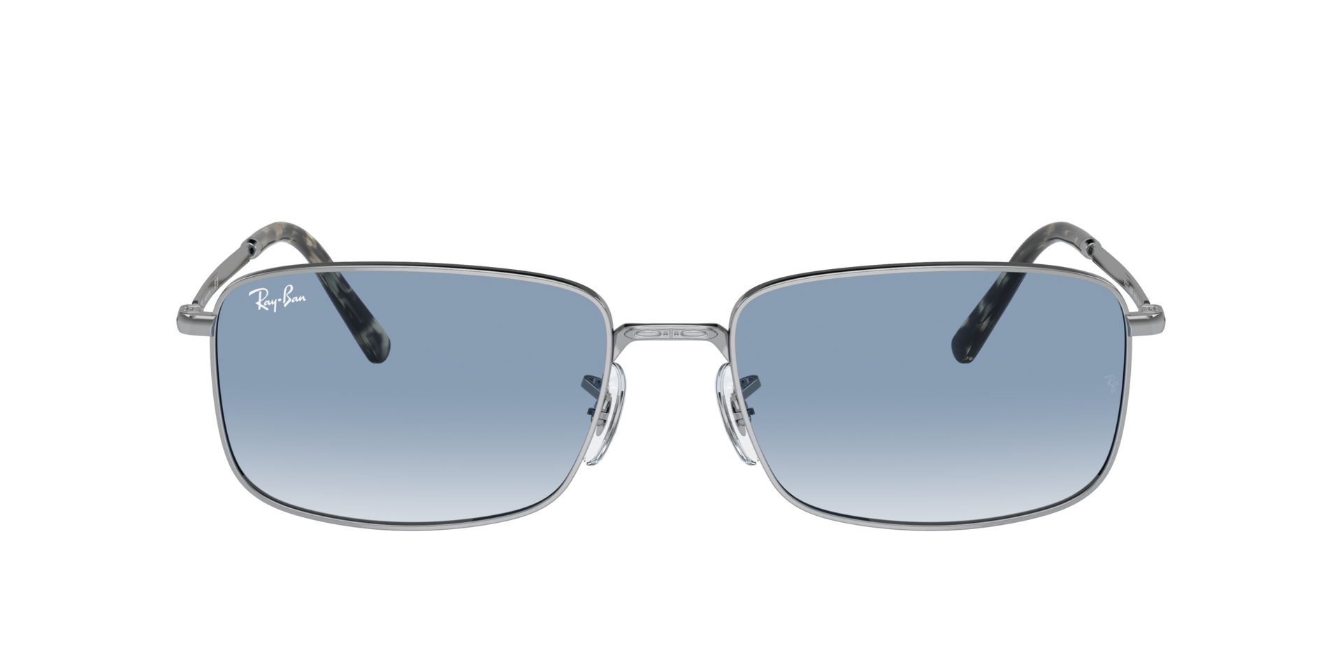 RB3717 Silber MetallSunglass Frames von B24, mit getönten Gläsern