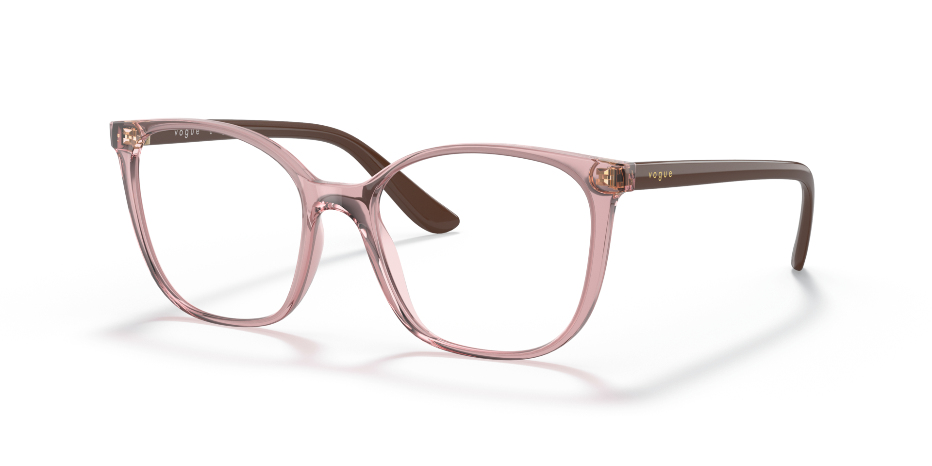 VO5356 Transparent Beige KunststoffEyeglass Frames von B24, Dreiviertelansicht
