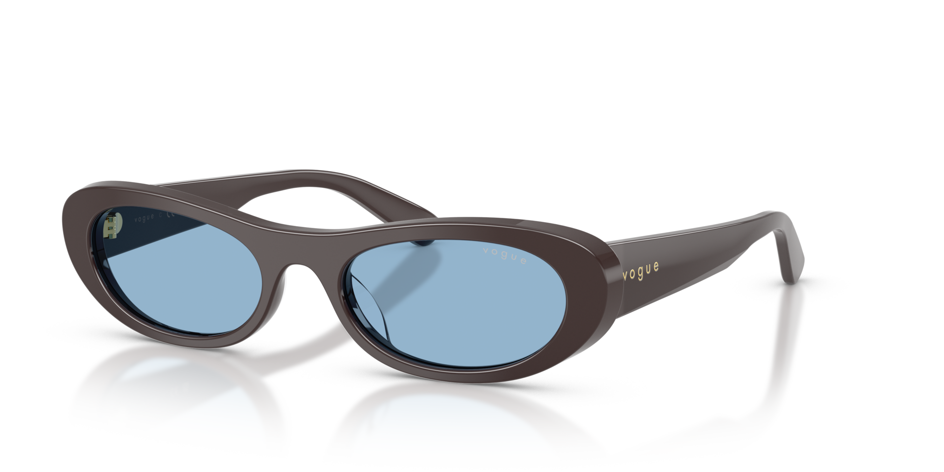 VO5695SU Moka AcetatSunglass Frames von B24, Dreiviertelansicht