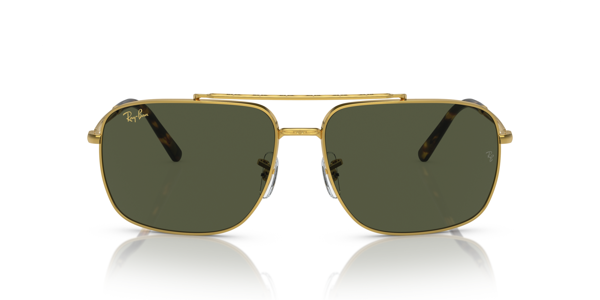 RB3796 Goud MetaalSunglass Frames van B24, Vooraanzicht