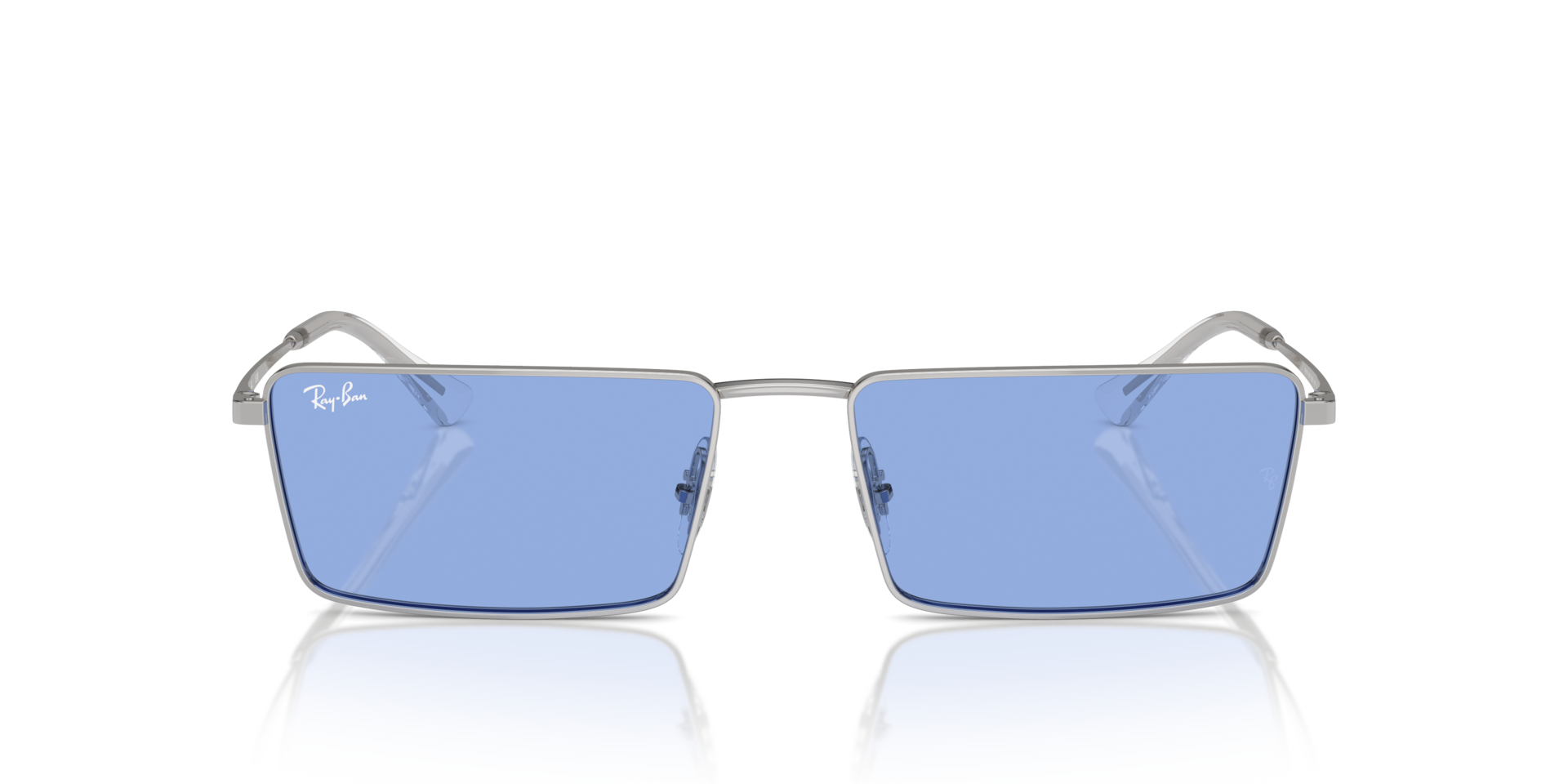 Emy Bio-Based Silber MetallSunglass Frames von B24, Vorderansicht