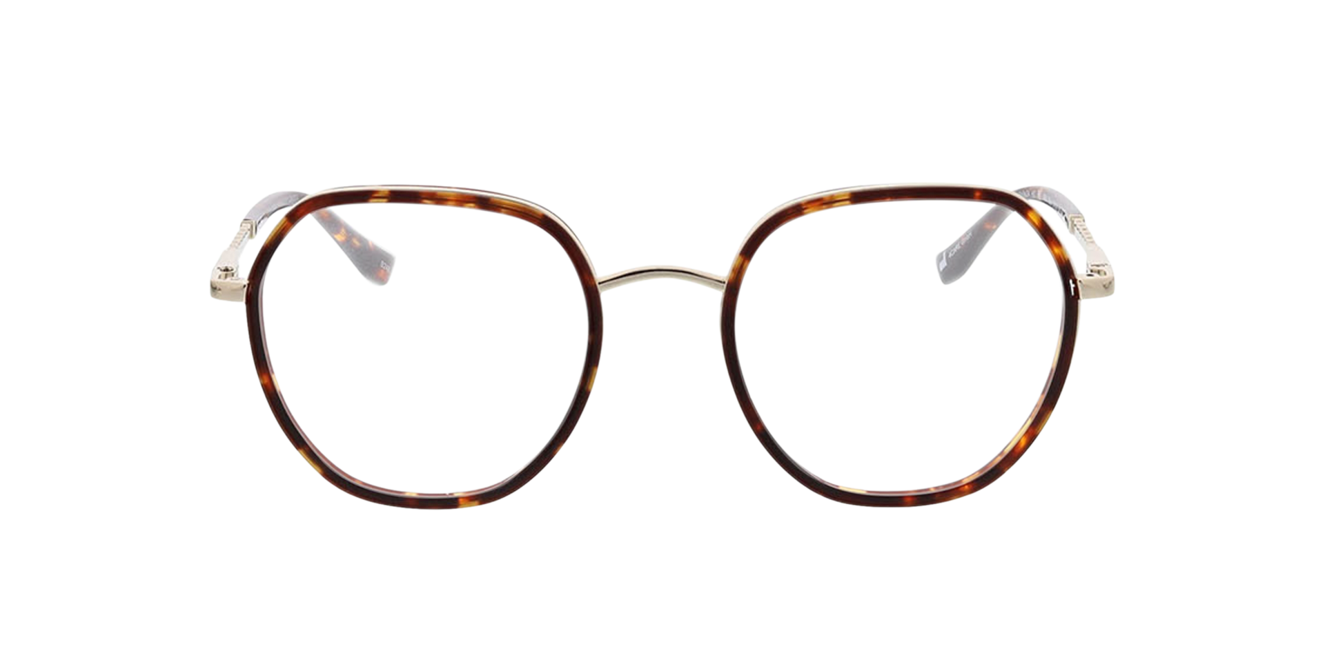 Ellen Havana  &  lichtgoud MetaalEyeglass Frames van B24, Vooraanzicht
