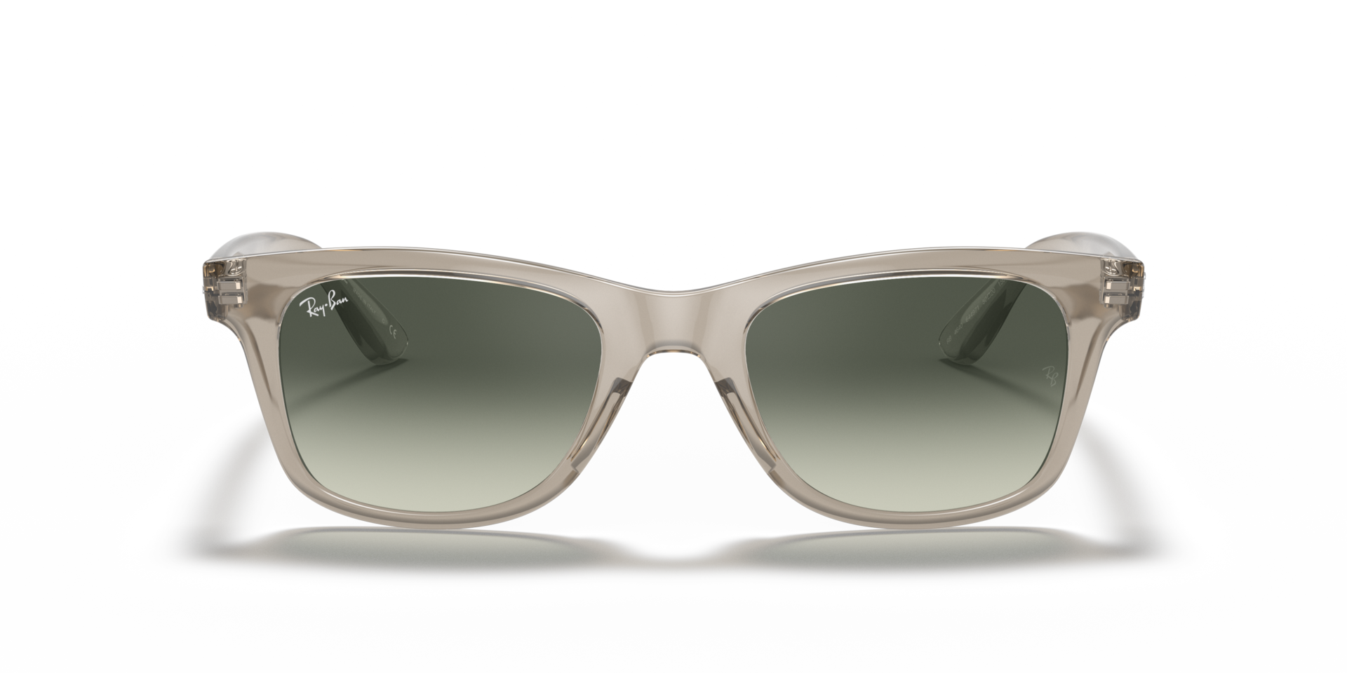 RB4640 Transparant grijs KunststofSunglass Frames van B24, Vooraanzicht
