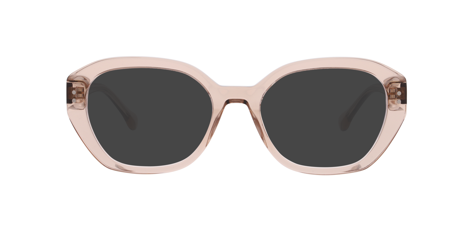 Larissa Crystal Champaign AcetatEyeglass Frames von B24, mit getönten Gläsern