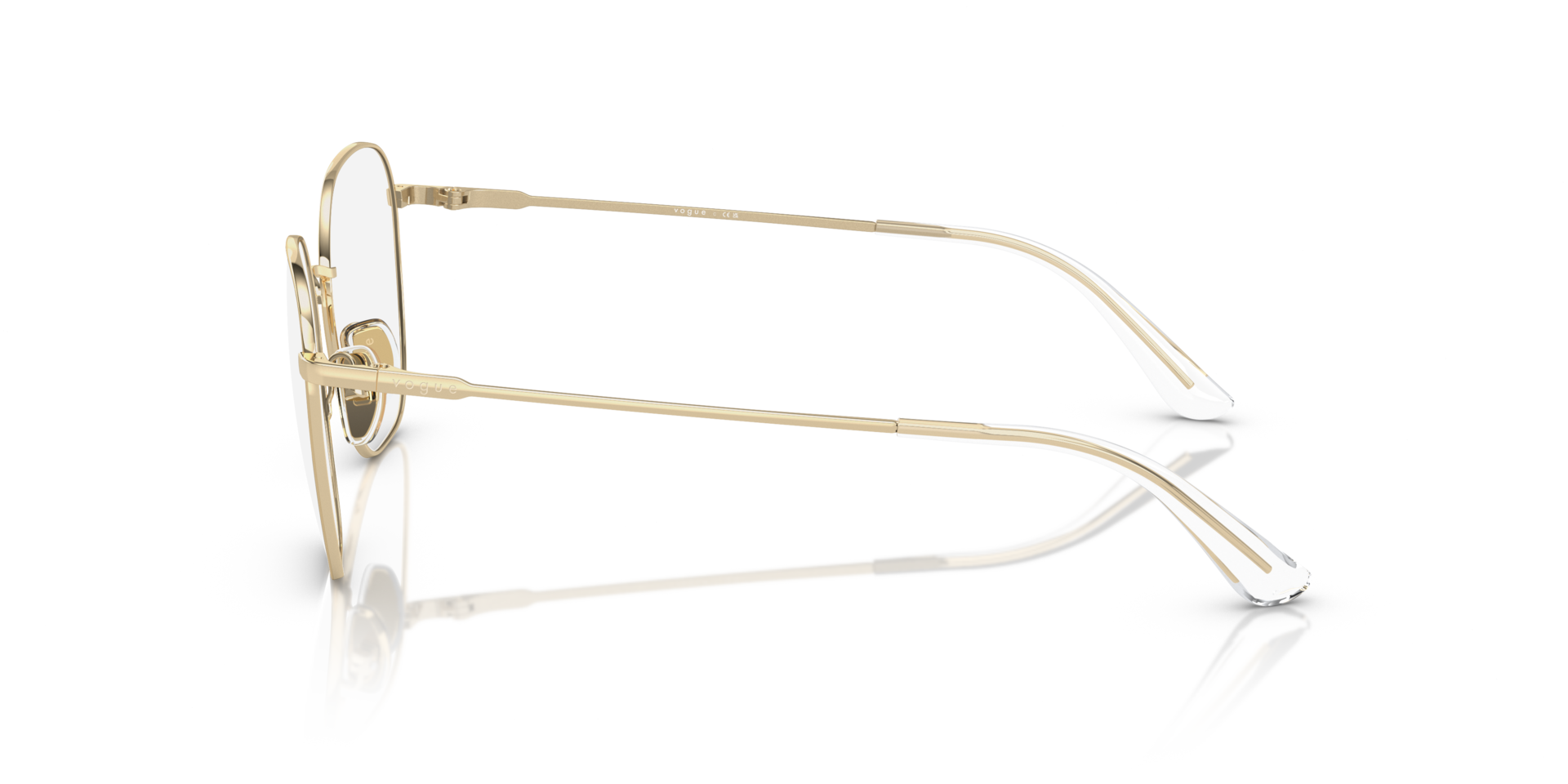 VO4178 Hellgold MetallEyeglass Frames von B24, Seitenansicht