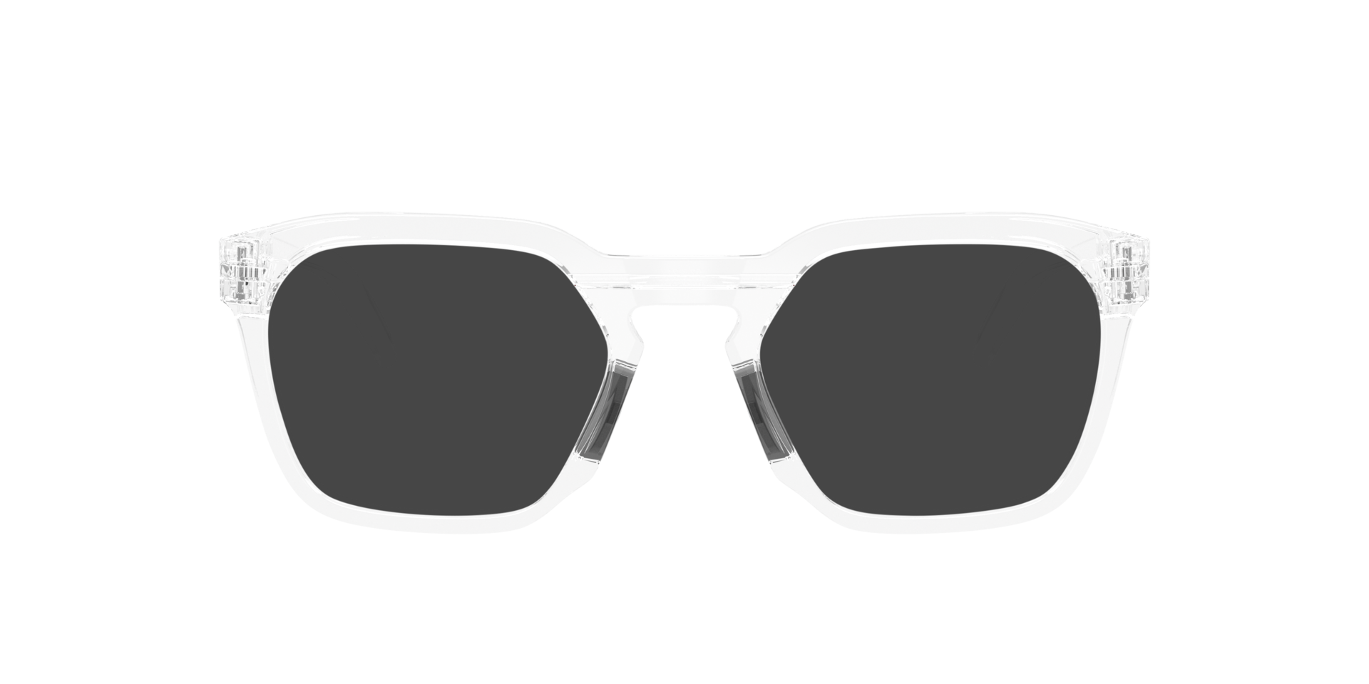 HSTN SQ Glanzend transparant KunststofEyeglass Frames van B24, met getinte lenzen