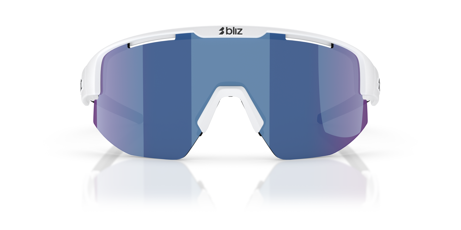 Matrix Weiß KunststoffSunglass Frames von B24, Vorderansicht