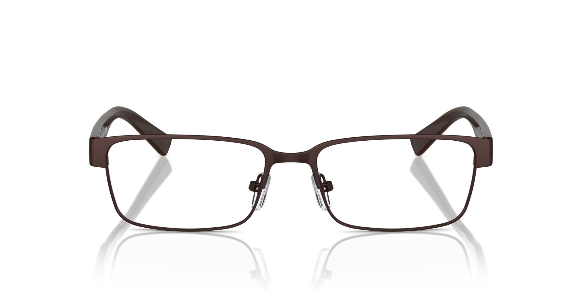 AX1017 Bruin MetaalEyeglass Frames van B24, Vooraanzicht