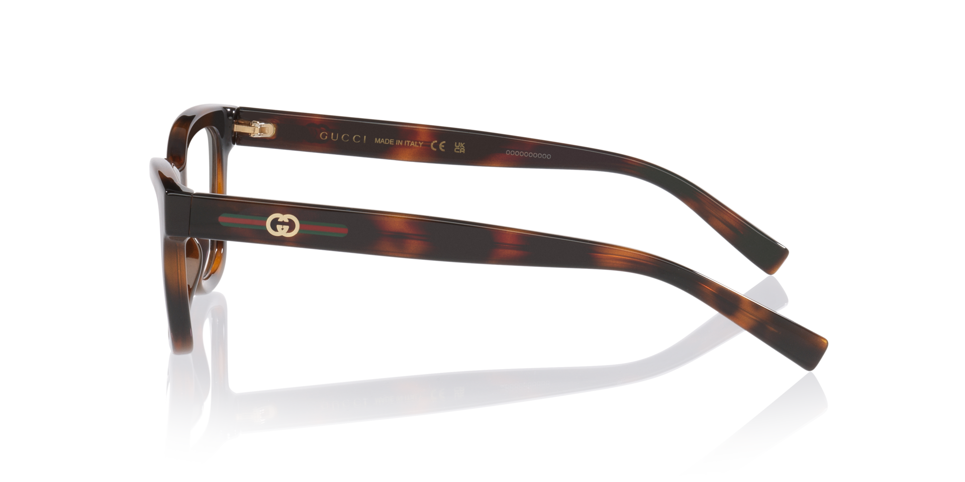 GG1983O Tortoise Light KunststofEyeglass Frames van B24, Zijaanzicht