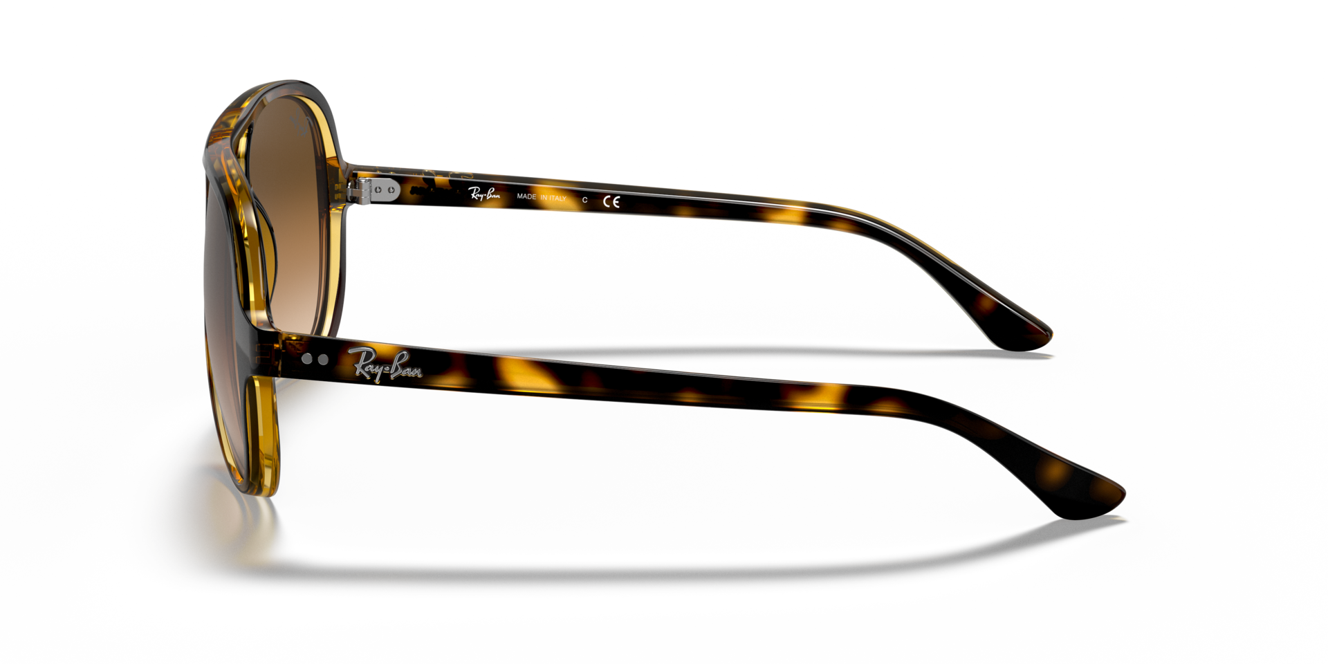 RB4125 Licht Havana KunststofSunglass Frames van B24, Zijaanzicht