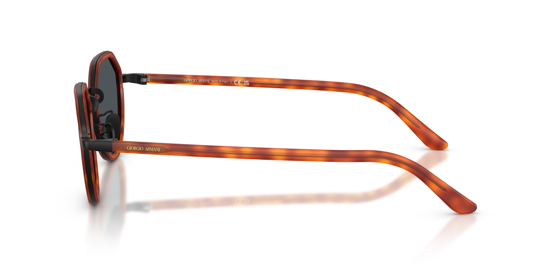 AR6181 Brown Turtle MetallSunglass Frames von B24, Seitenansicht