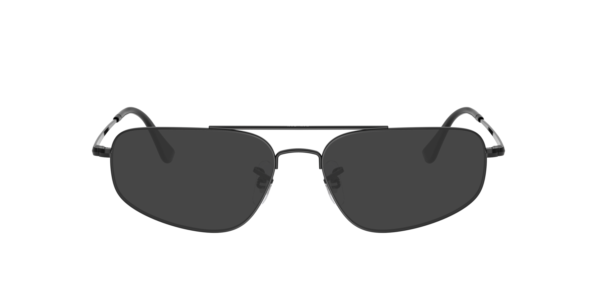 RB6550 Zwart MetaalEyeglass Frames van B24, met getinte lenzen