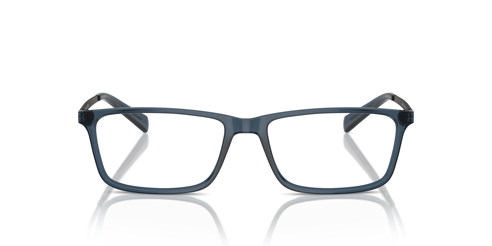 AX3027 Blau transparent KunststoffEyeglass Frames von B24, Vorderansicht
