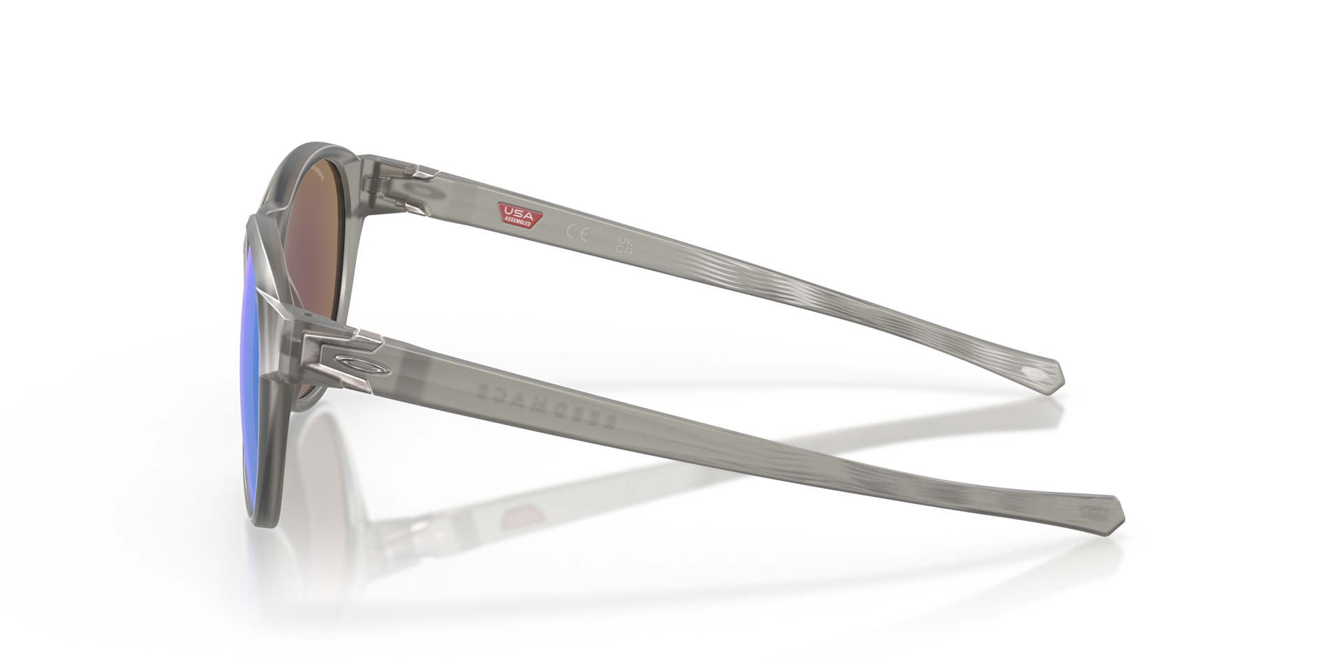 Reedmace Matte Grey Ink KunststoffSunglass Frames von B24, Seitenansicht