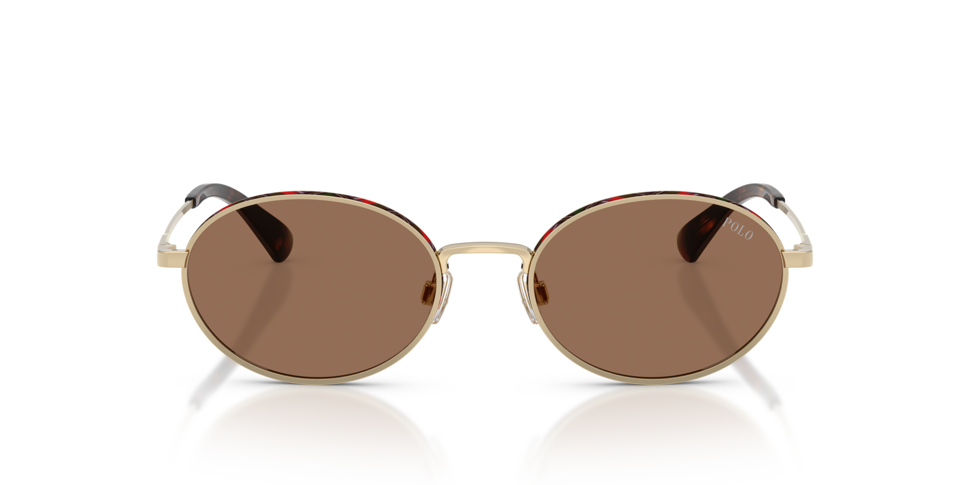 PH3162 Glanzend Lichtgoud MetaalSunglass Frames van B24, Vooraanzicht