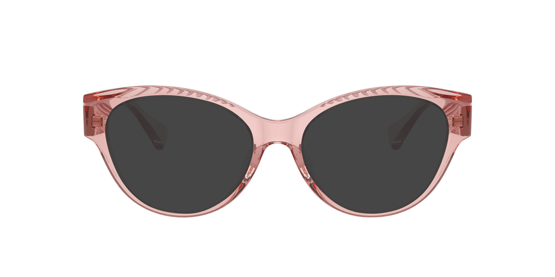RA7164U Shiny Transparent Pink KunststofEyeglass Frames van B24, met getinte lenzen