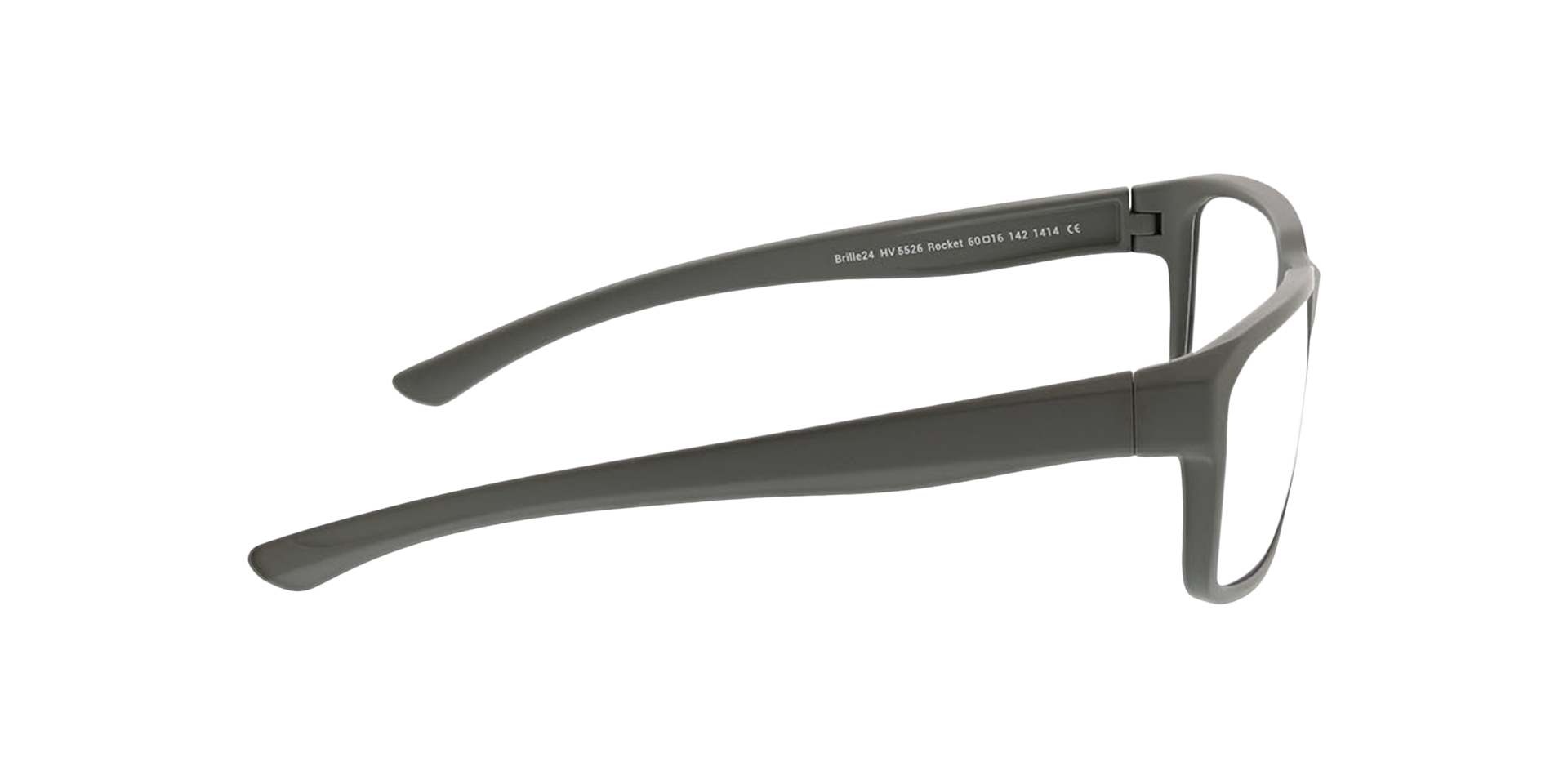 Rocket Matgrijs KunststofEyeglass Frames van B24, Zijaanzicht