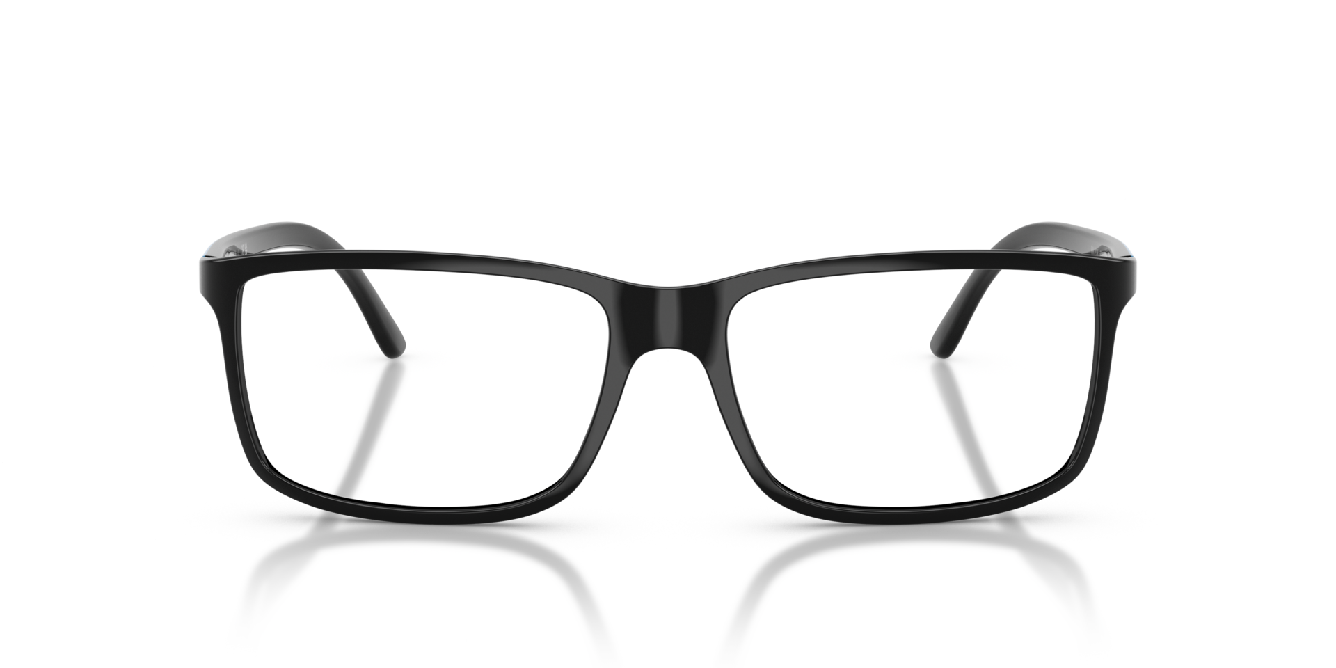 PH2126 Glanzend zwart KunststofEyeglass Frames van B24, Vooraanzicht