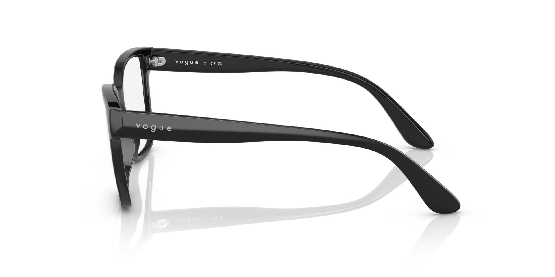 VO5452 Zwart KunststofEyeglass Frames van B24, Zijaanzicht