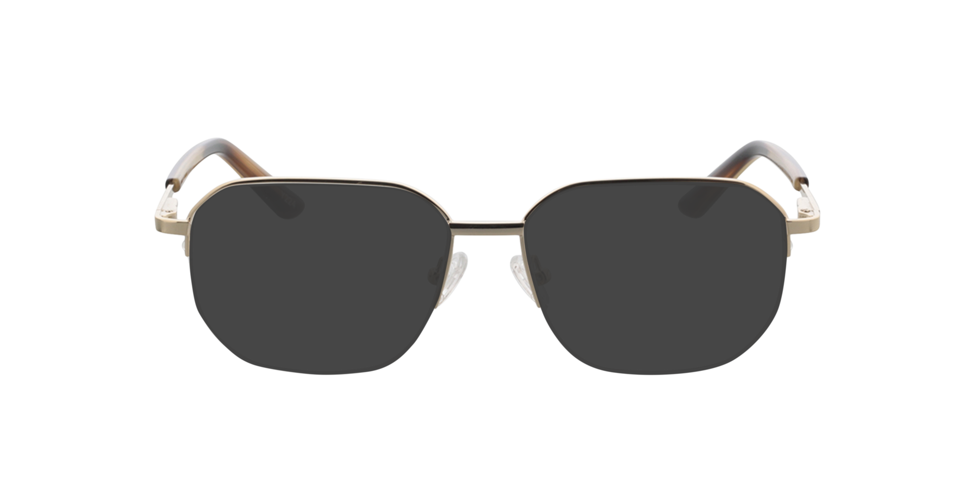Warren Gold  &  Camel Horn MetallEyeglass Frames von B24, mit getönten Gläsern