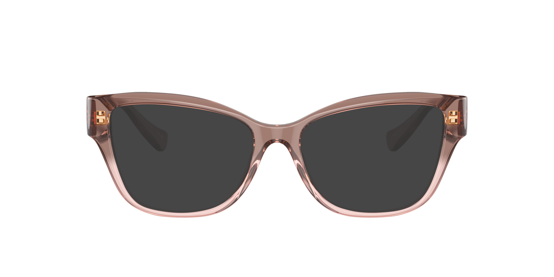VE3347 Roze transparant AcetaatEyeglass Frames van B24, met getinte lenzen