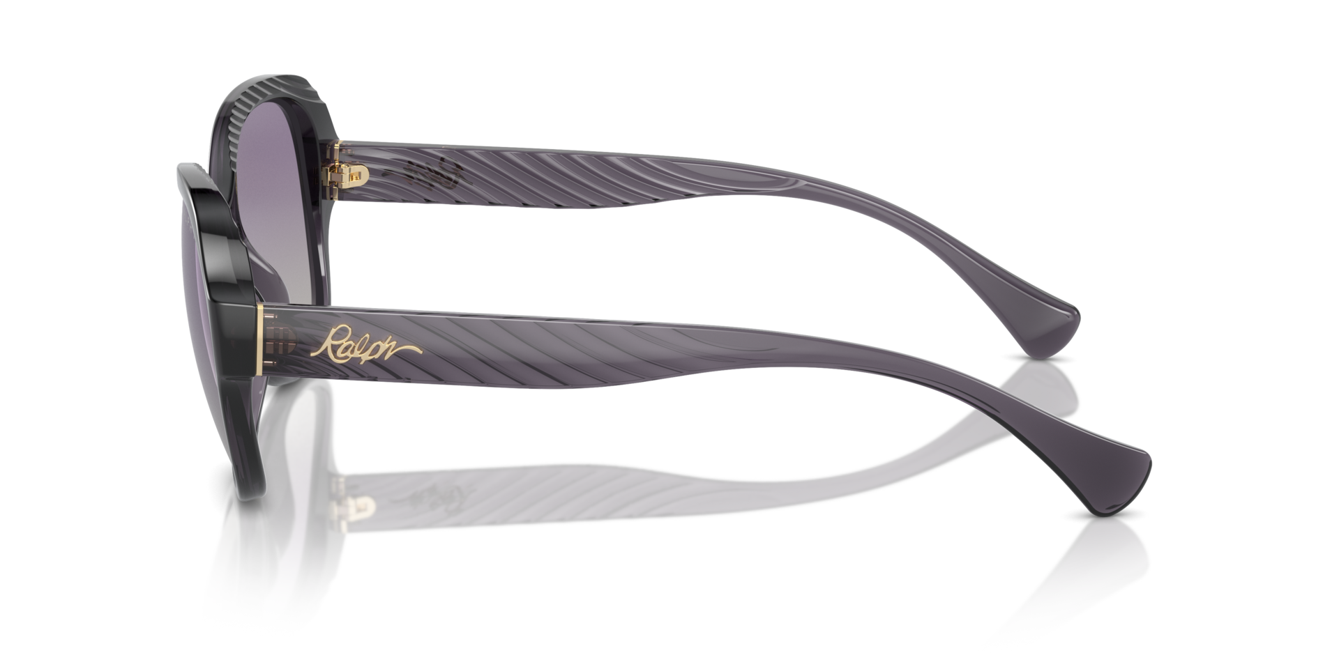 RA5316U Shiny Transparent Violet KunststofSunglass Frames van B24, Zijaanzicht
