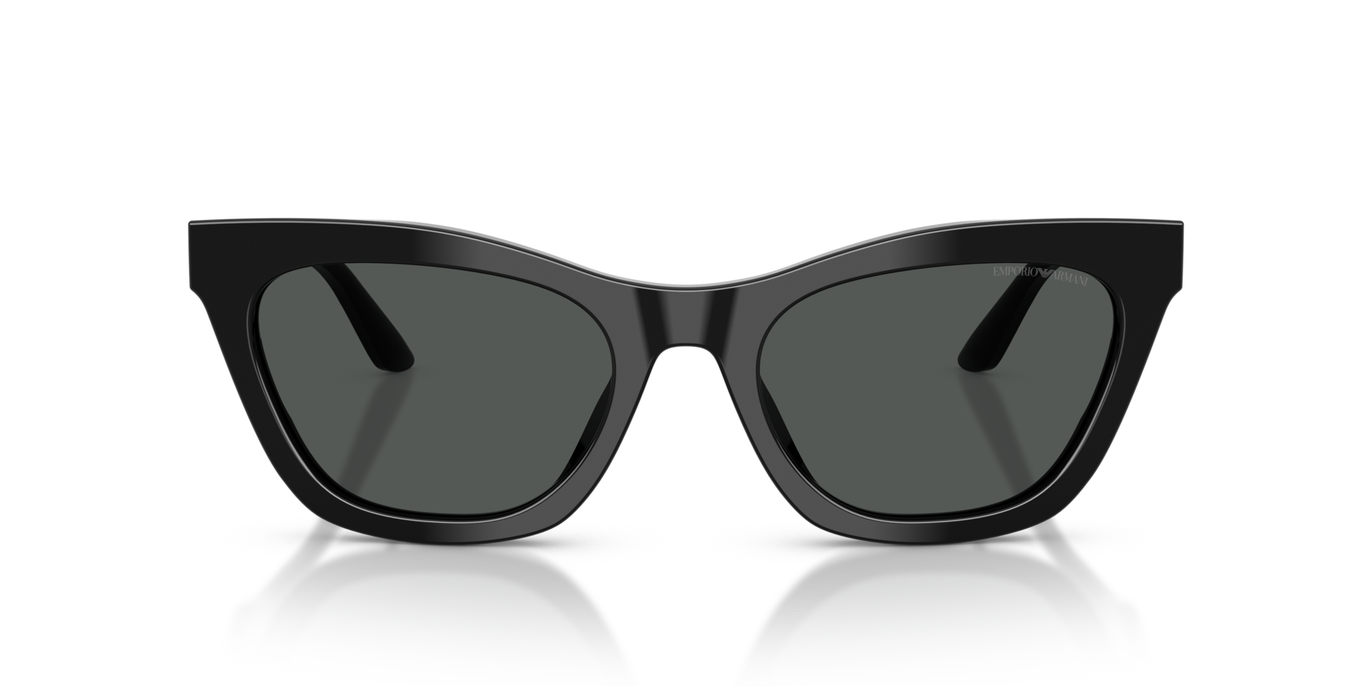 EA4259U Glanzend zwart AcetaatSunglass Frames van B24, Vooraanzicht
