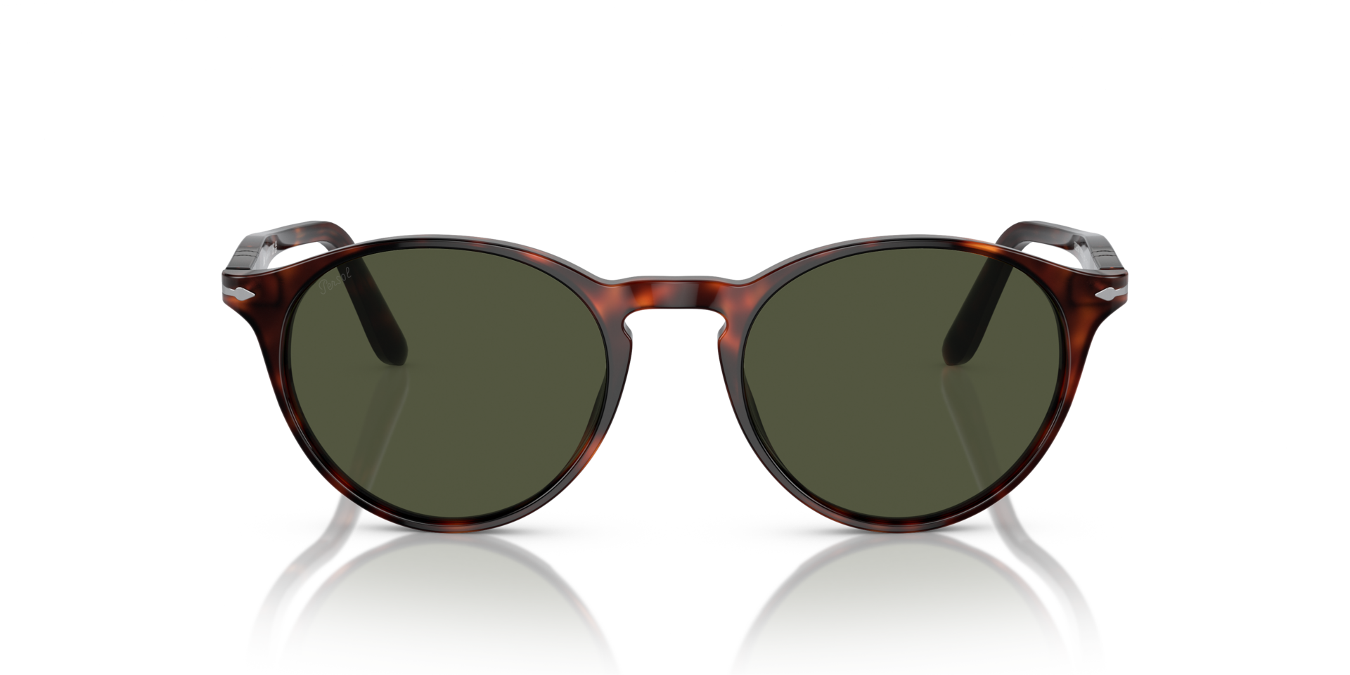 PO3092SM Havana AcetaatSunglass Frames van B24, Vooraanzicht