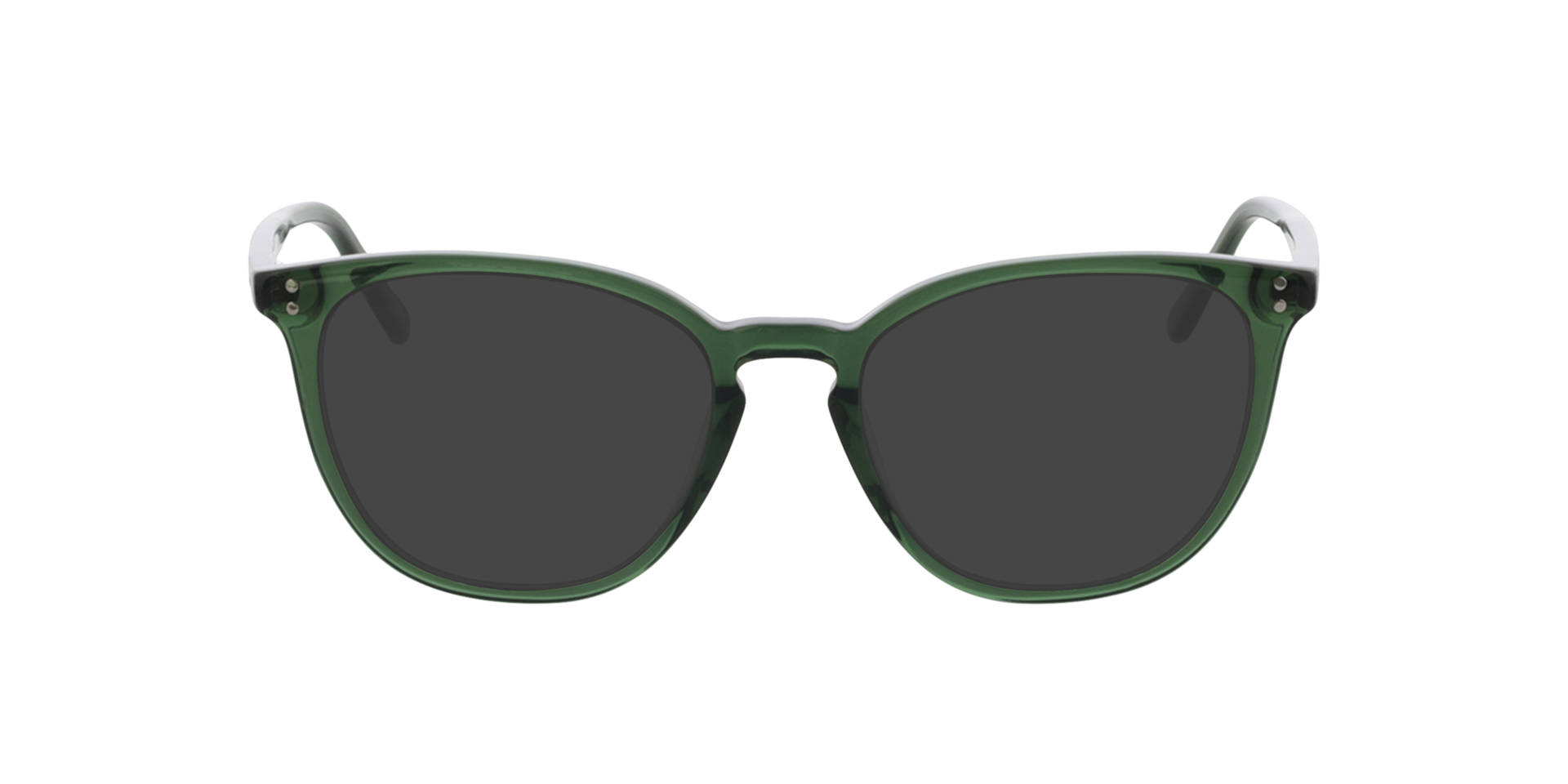Nate Crystal Olive Green AcetaatEyeglass Frames van B24, met getinte lenzen