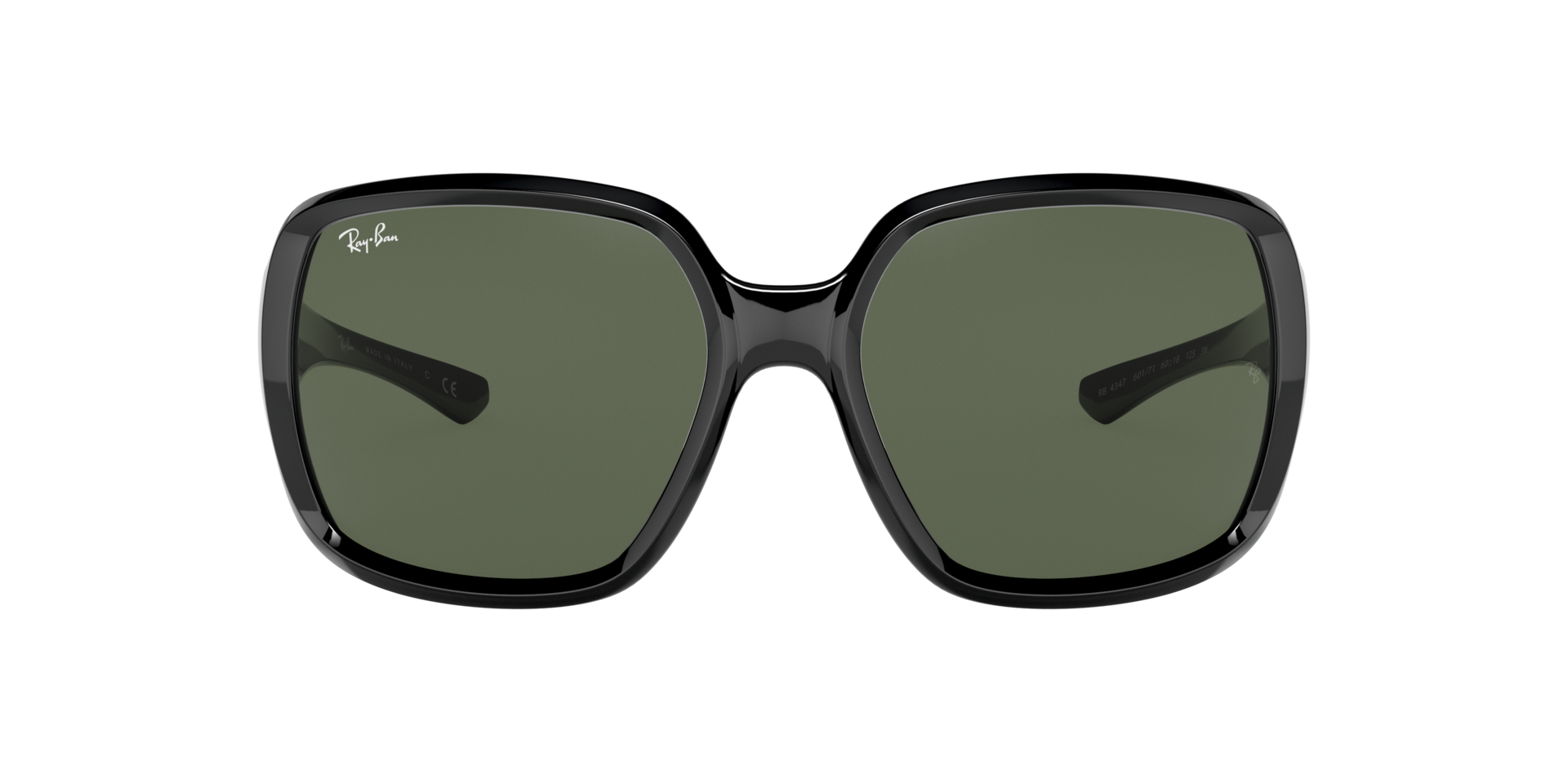 RB4347 Schwarz KunststoffSunglass Frames von B24, mit getönten Gläsern