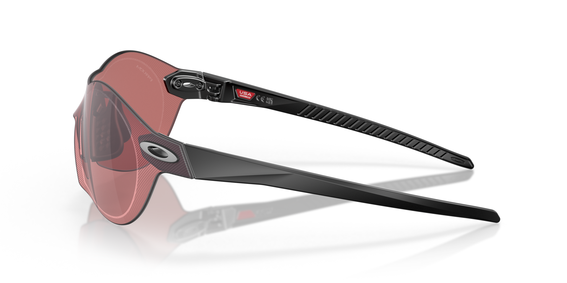 Re:SubZero Matzwart KunststofSunglass Frames van B24, Zijaanzicht