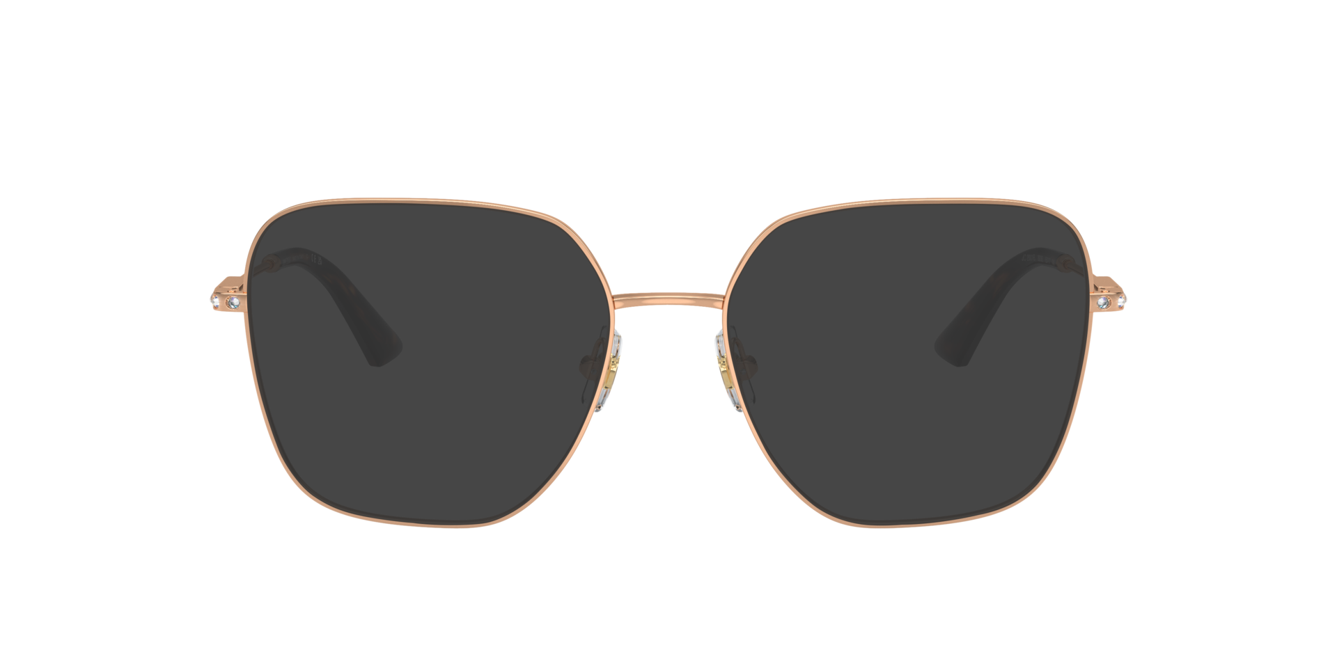 JC2001B Rotgold MetallEyeglass Frames von B24, mit getönten Gläsern
