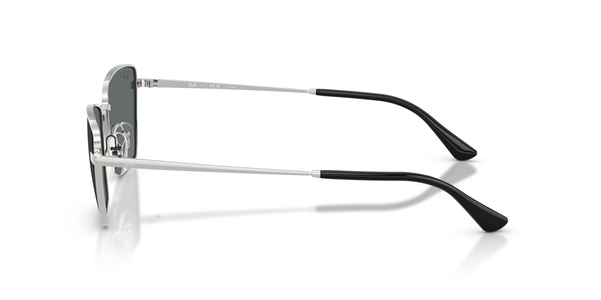 RB3783 Silber MetallSunglass Frames von B24, Seitenansicht