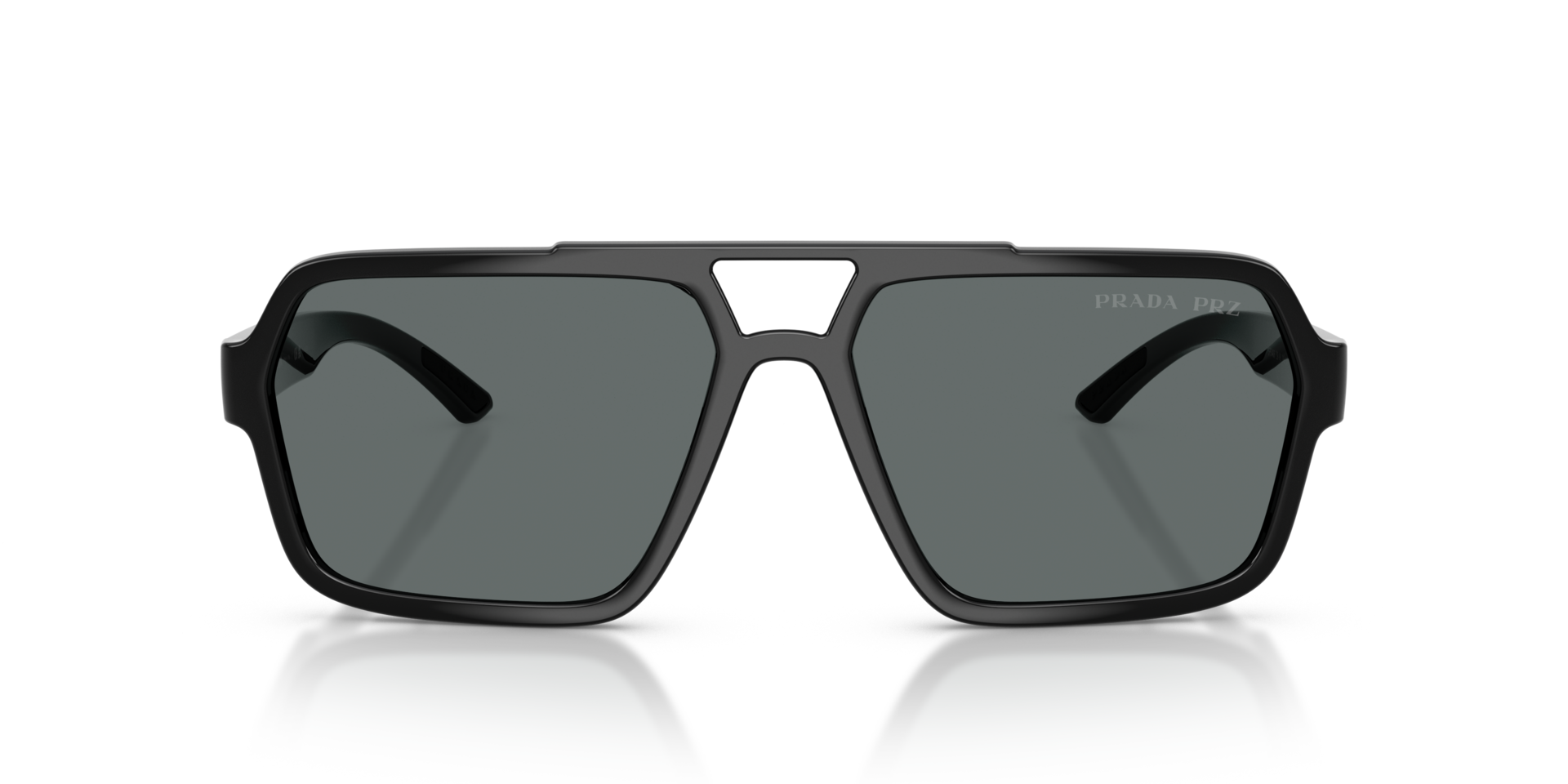 PS A06S Schwarz KunststoffSunglass Frames von B24, Vorderansicht