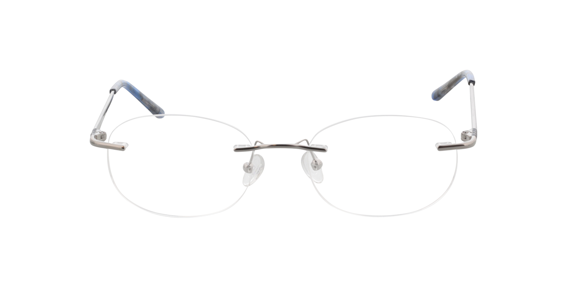 Venus Silber MetallEyeglass Frames von B24, Vorderansicht