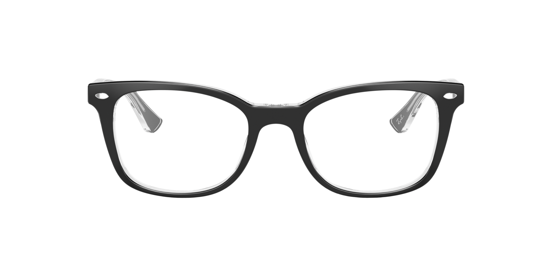Zwart op transparant RB5285 -  Acetate Brillen