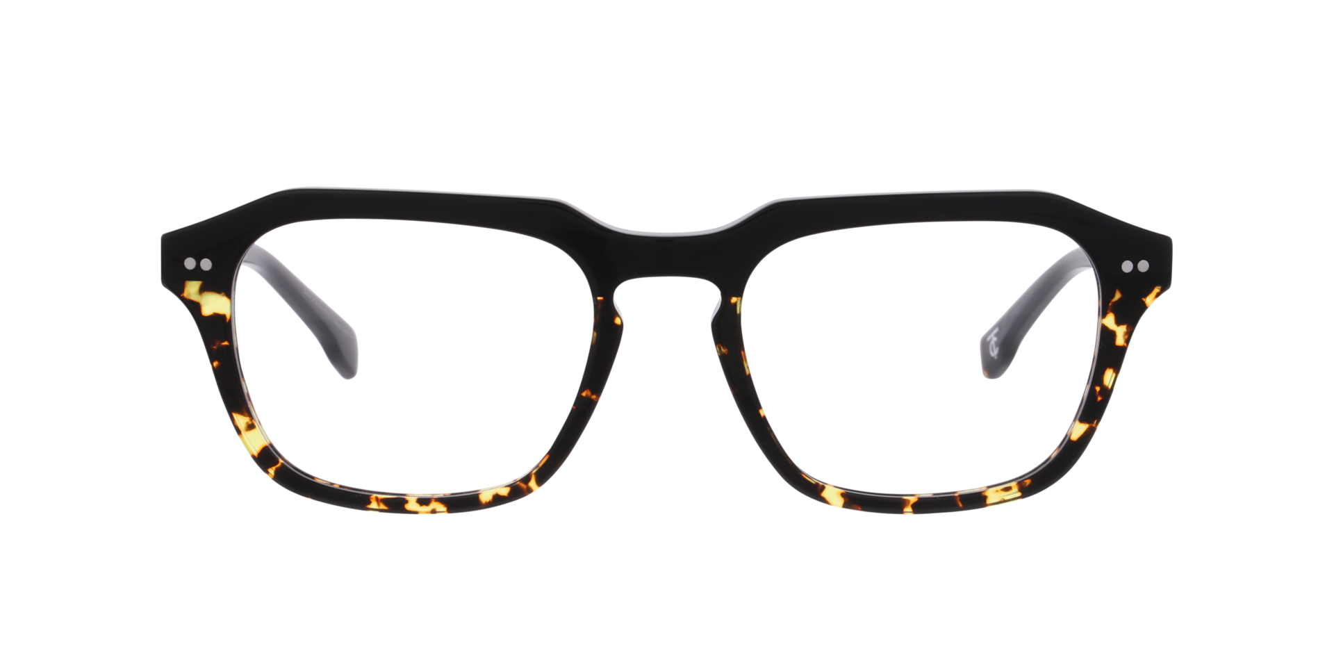 Mats Havana On Black AcetatEyeglass Frames von B24, Vorderansicht