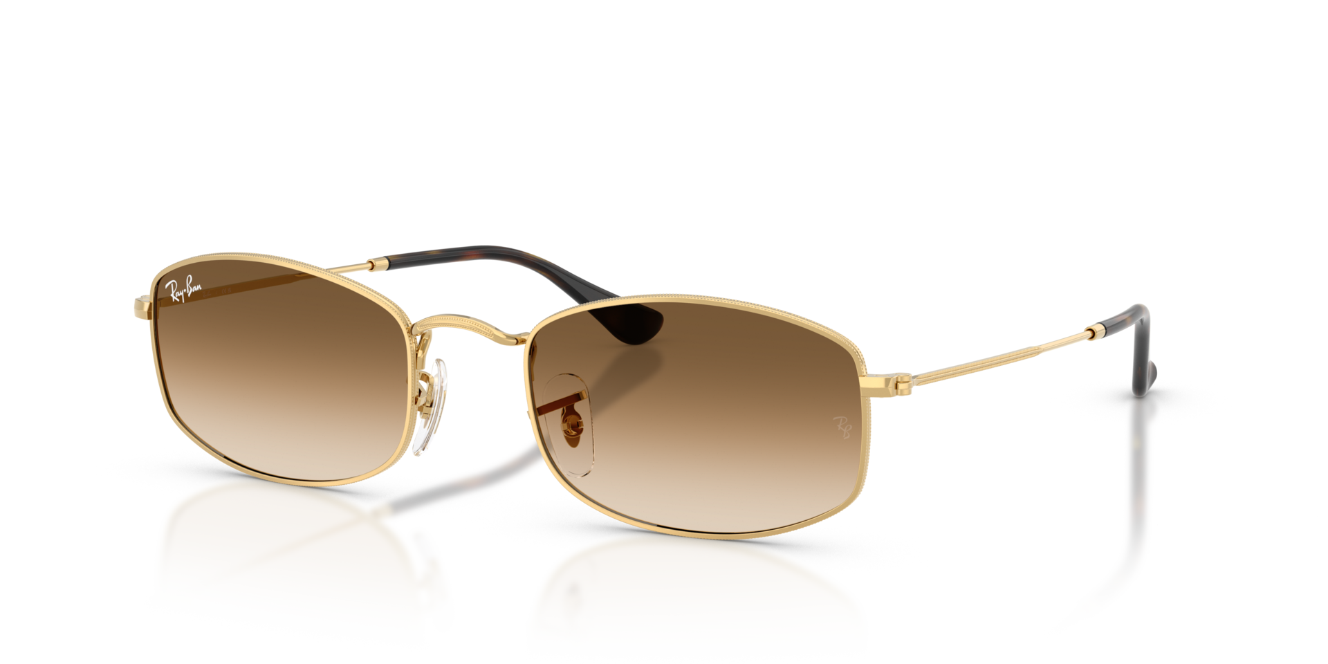 RB3832 Arista goud MetaalSunglass Frames van B24, Hoekweergave