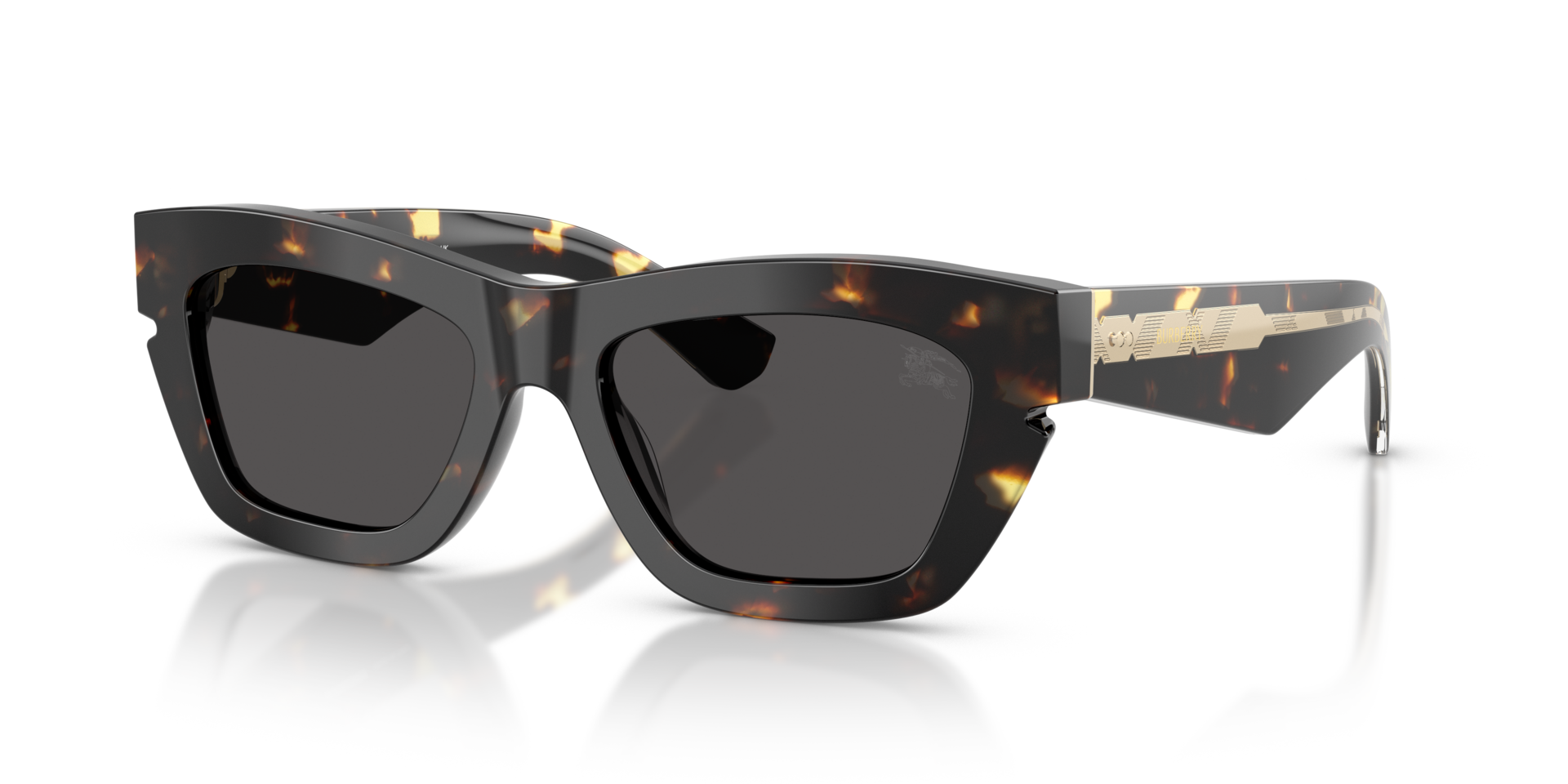 BE4454 Yellow Havana AcetatSunglass Frames von B24, Dreiviertelansicht