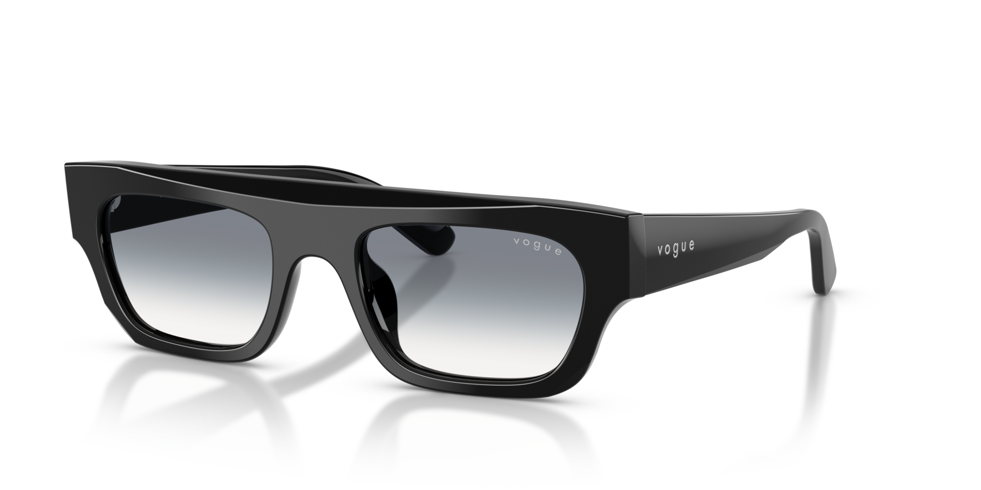 VO5694SU Schwarz AcetatSunglass Frames von B24, Dreiviertelansicht
