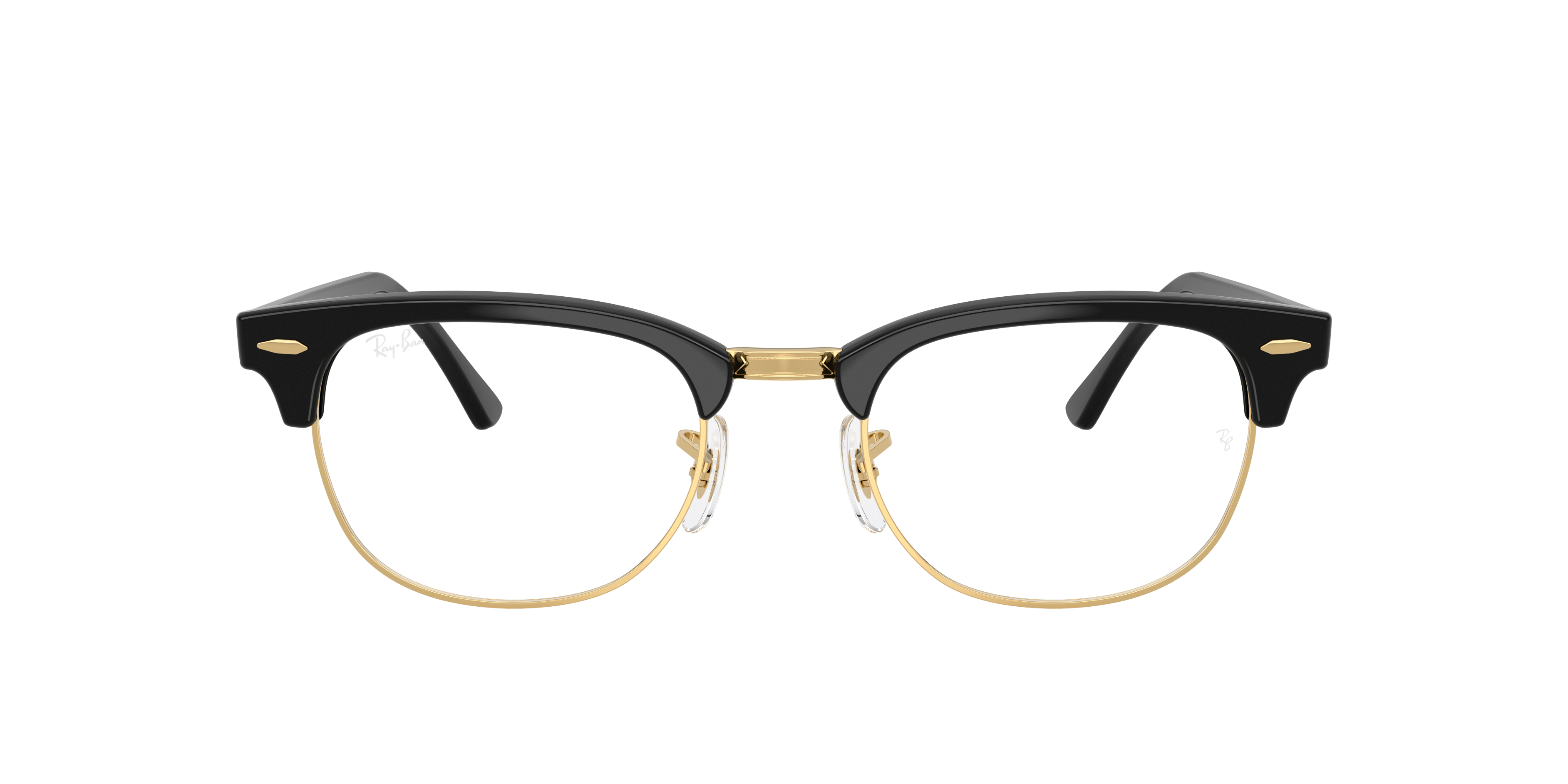 Ray - Ban Unisex Transparent Ray - Ban Rx5154 Clubmaster 5784 Optische Fassungen Acetat Schwarz Quadratisch Normal - Image 3