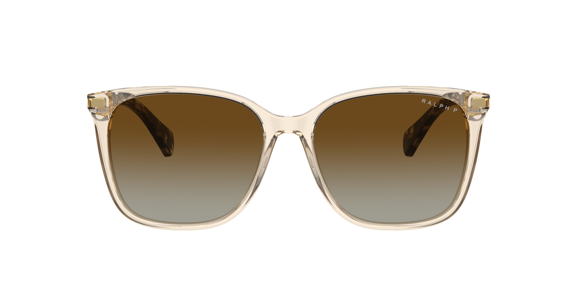 RA5293 Shiny Transparent Brown AcetaatSunglass Frames van B24, met getinte lenzen