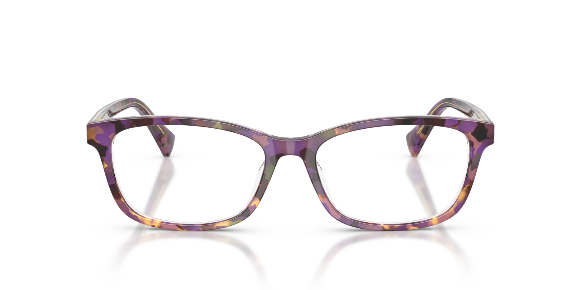 RA7194U Violet Havana & Transparent AcetatEyeglass Frames von B24, Vorderansicht