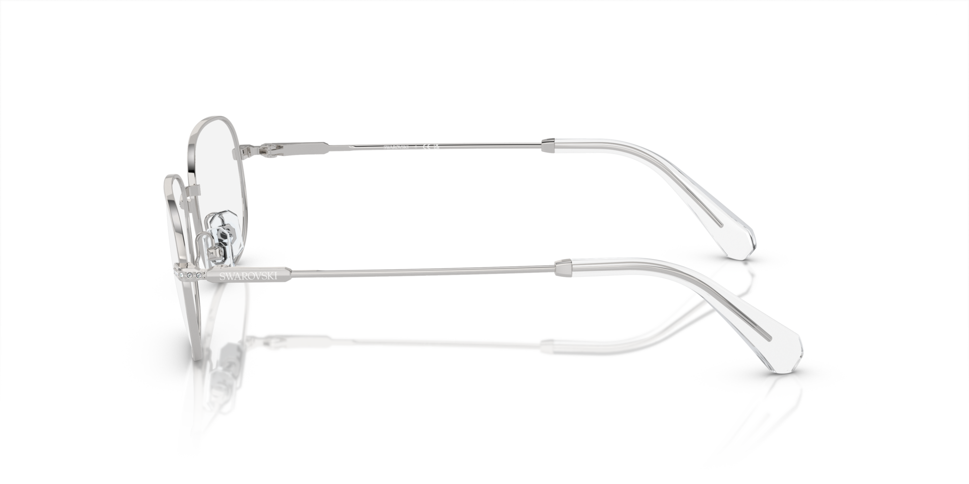 SK1005 Zilver MetaalEyeglass Frames van B24, Zijaanzicht