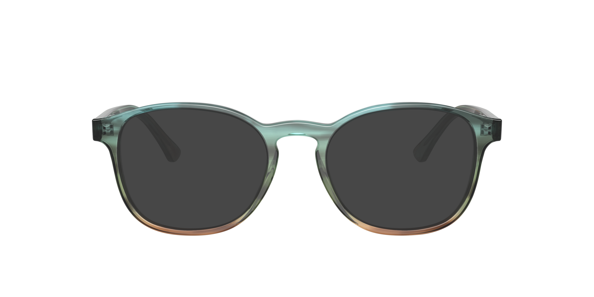 RB5417 Gestreept blauw en groen AcetaatEyeglass Frames van B24, met getinte lenzen