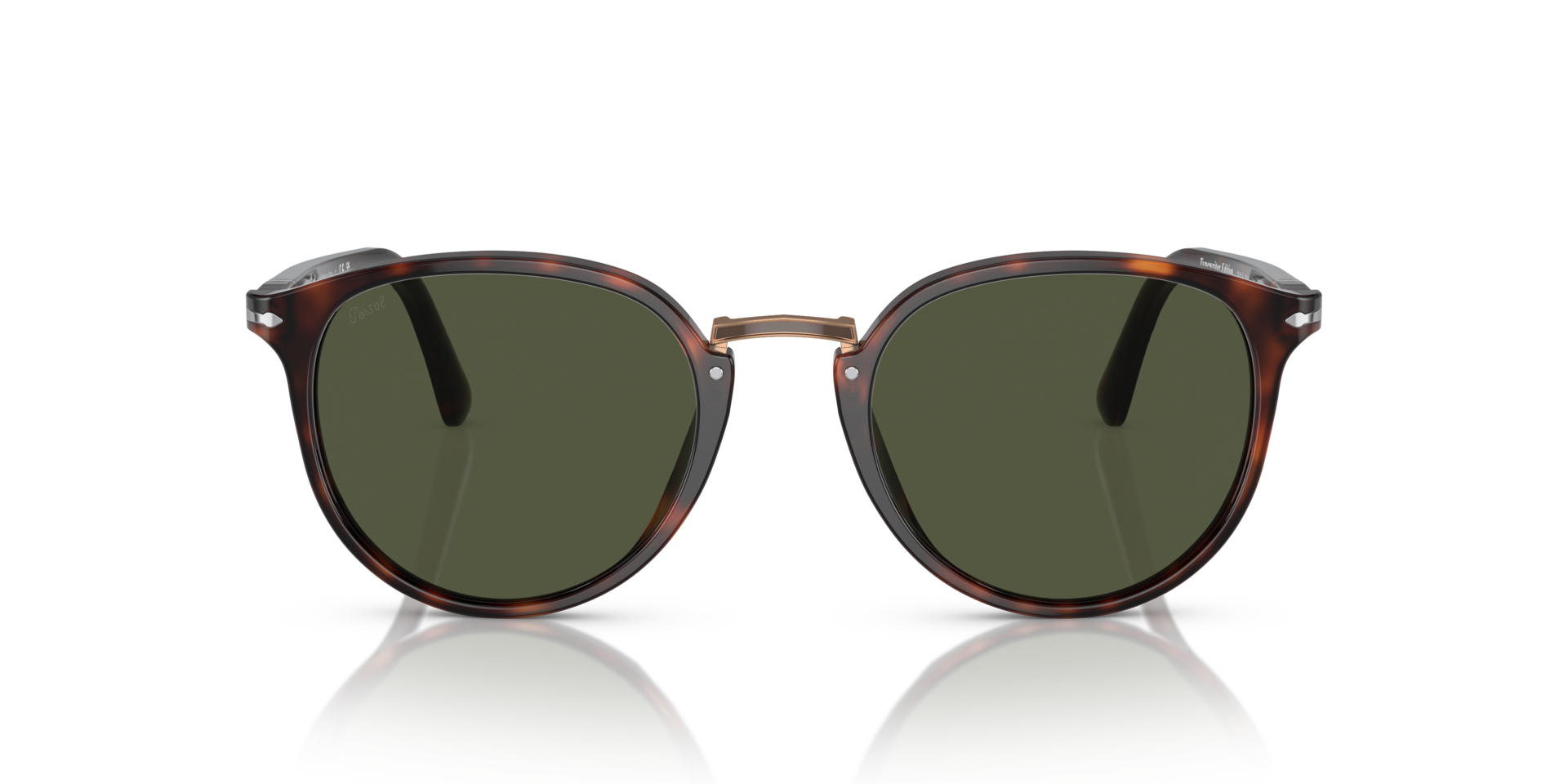 PO3210S Havana AcetaatSunglass Frames van B24, Vooraanzicht