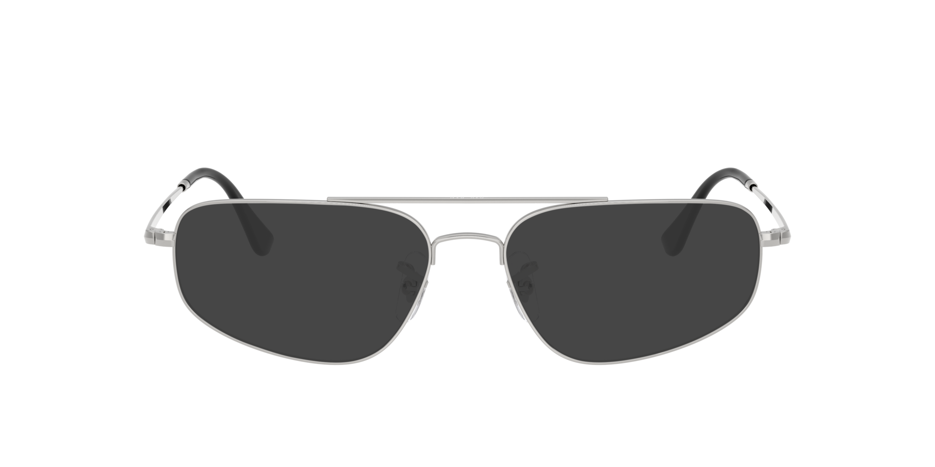 RB6550 Zilver MetaalEyeglass Frames van B24, met getinte lenzen